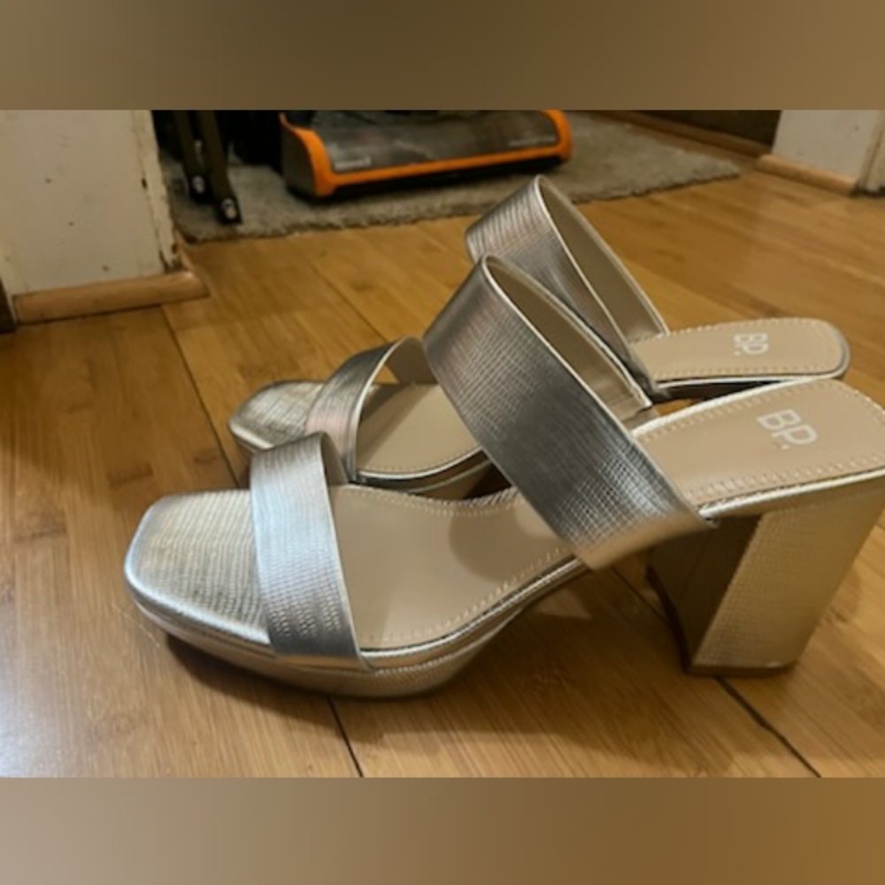 Silver BP Heels